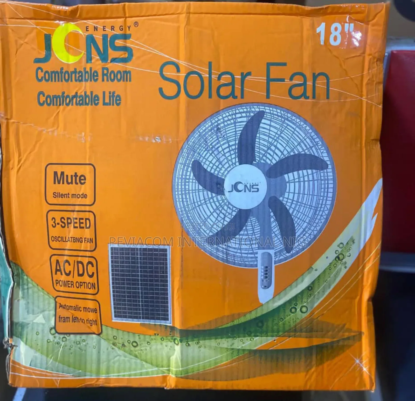 Rechargeable Solar Fan