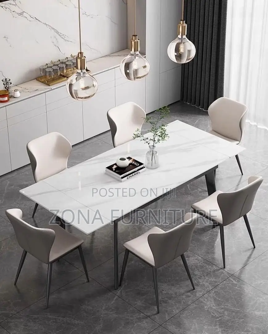 New Model Extending Luxury Dining Set 6 Seater Capacity