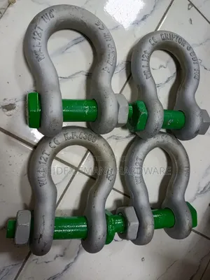 Heavy-Duty Bow Shackles With Bolt-Type Pins.