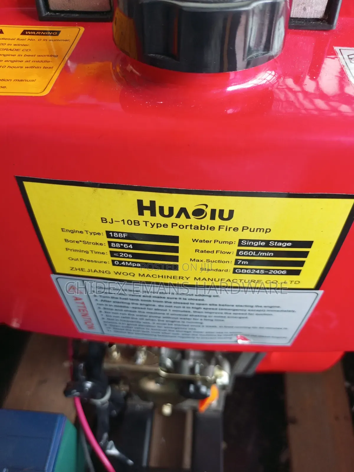 Diesel Engine Fire Pump