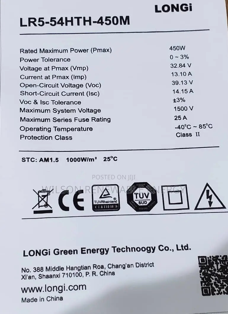 450w Longi Solar Panel (Half-cut)
