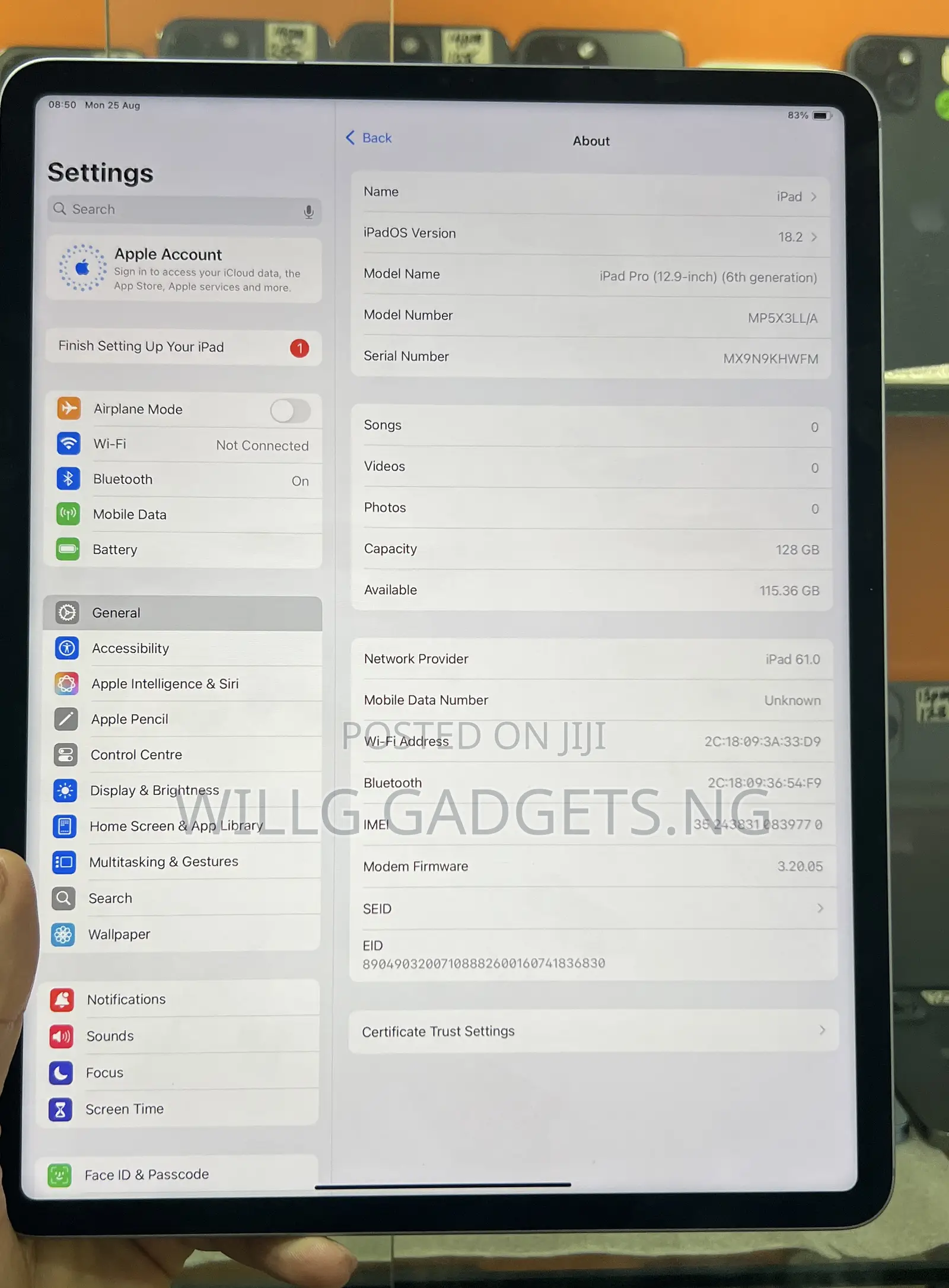 Apple iPad Pro 12.9 (2021) 128 GB Gray