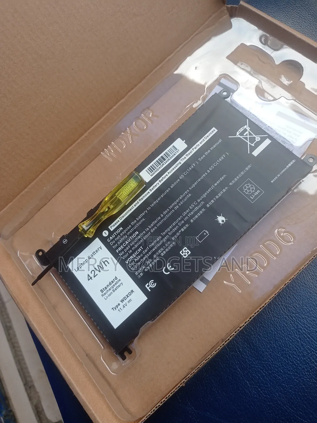 Wdxor for Dell Laptop Battery
