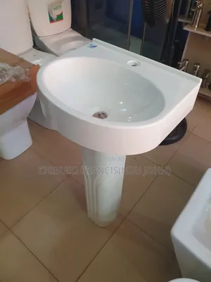 Plastic Wash Hand Basin and Pedestal