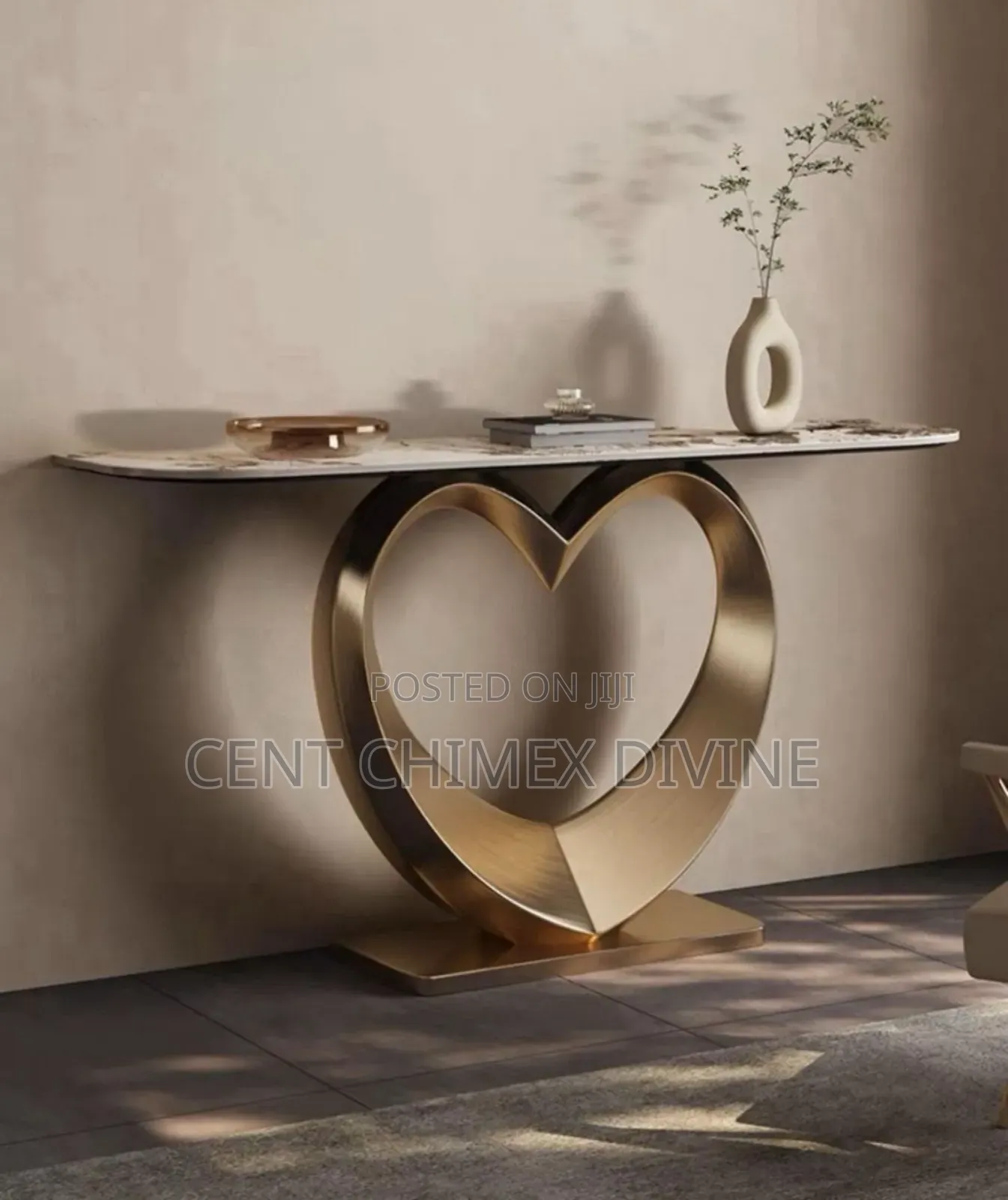 Love Shaped Console Table