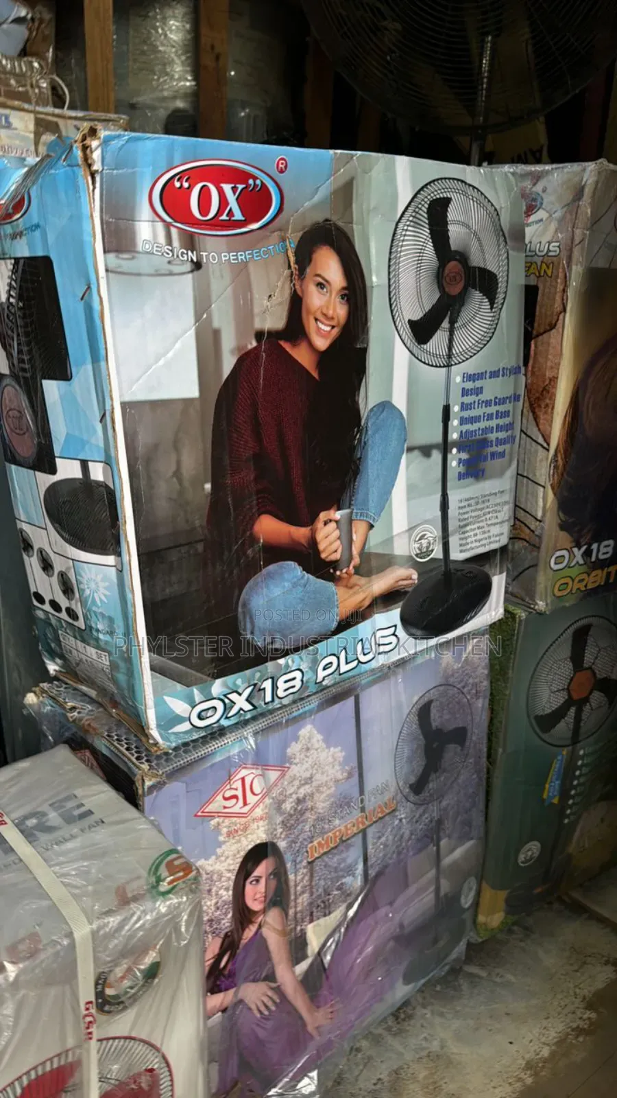 18iches Ox Plus Standing Fan