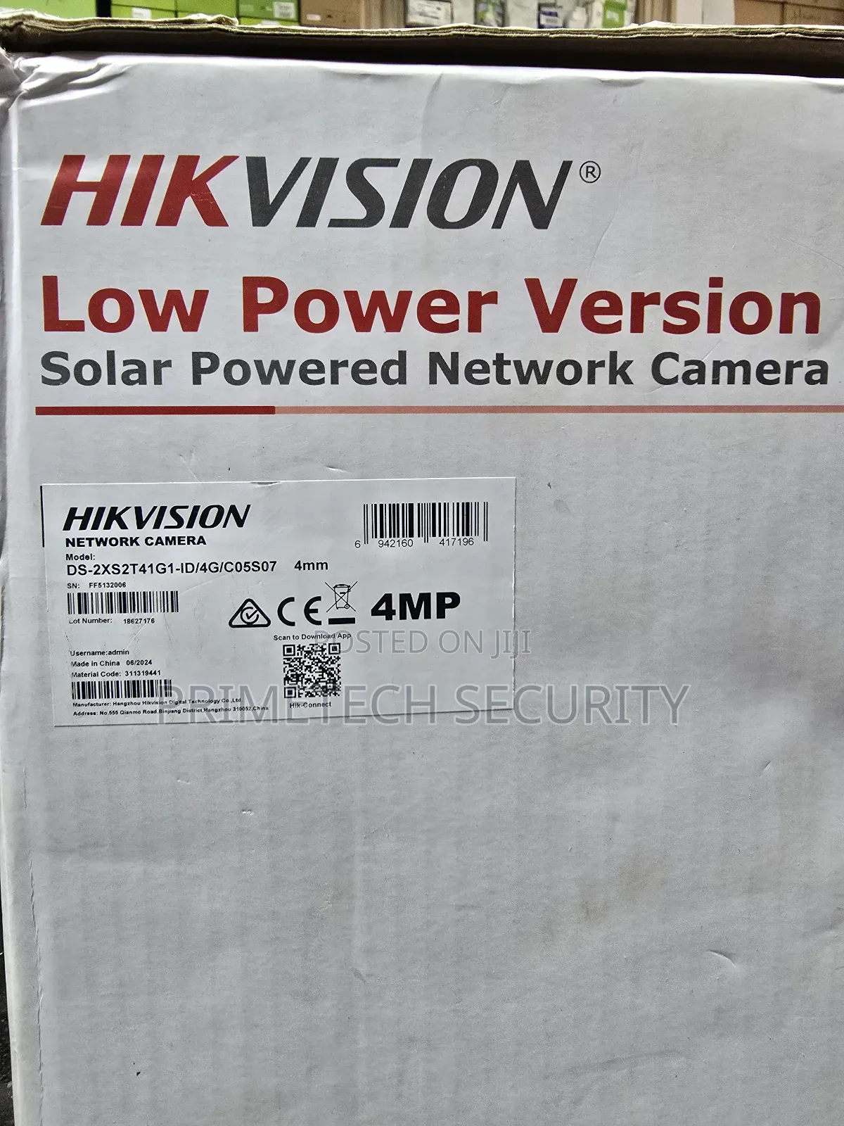 Hikvision Low Power Version Solar Powered 4mp Network Camera