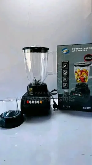 High Power - 600watt Economy Blender (Grinder and Mixer) - Bl - 01