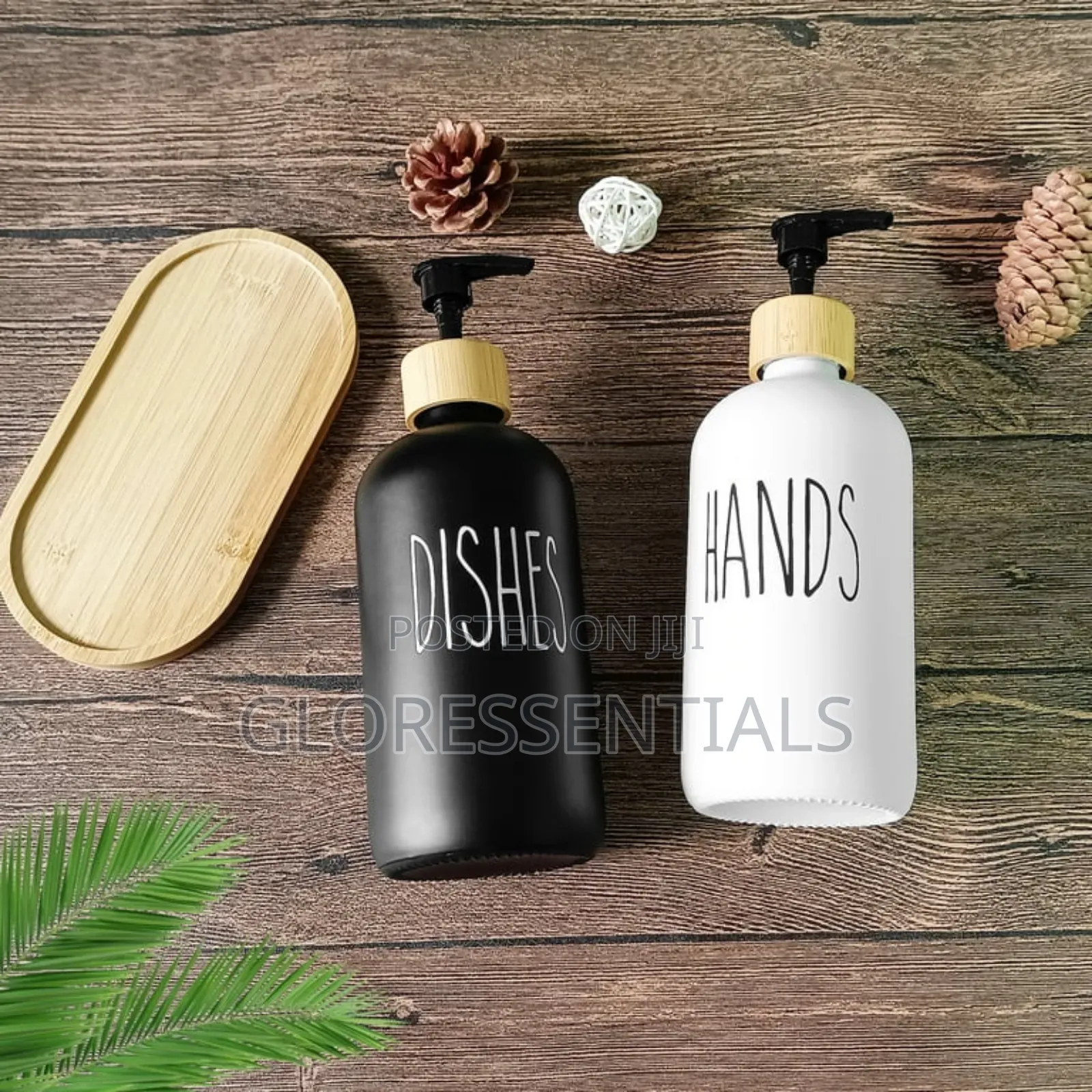 500ml White And Black Soap Dispenser
