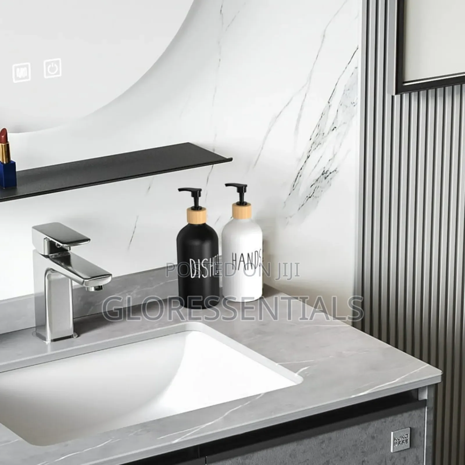 500ml White And Black Soap Dispenser