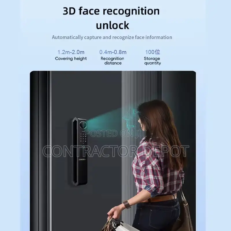 Automatic High Security Push Pull Intercom Smart Locks