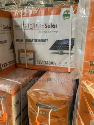 240 Ahms Choice Solar Tall Tubular 12v Battery