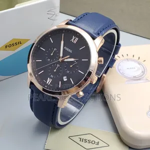 Authentic Fossil Blue Leather Watch