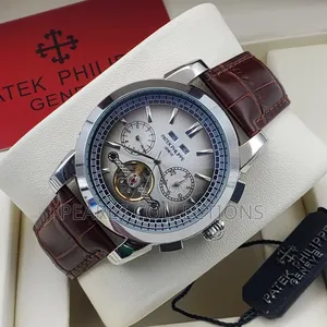 High Quality Patek Philippe Brown Leather Watch