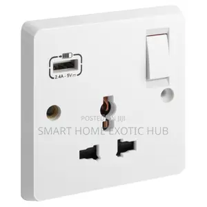 13a Single Socket With USB