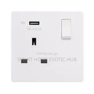 13a Single Socket With USB