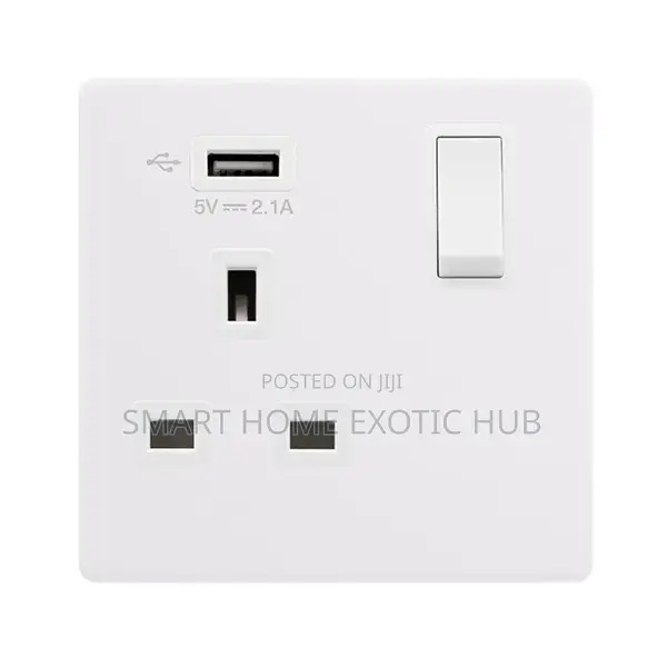 13a Single Socket With USB