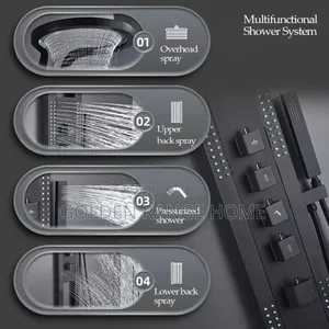 Luxury Black Panel Shower Mixer