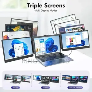 Portable Tri-Screen Monitor