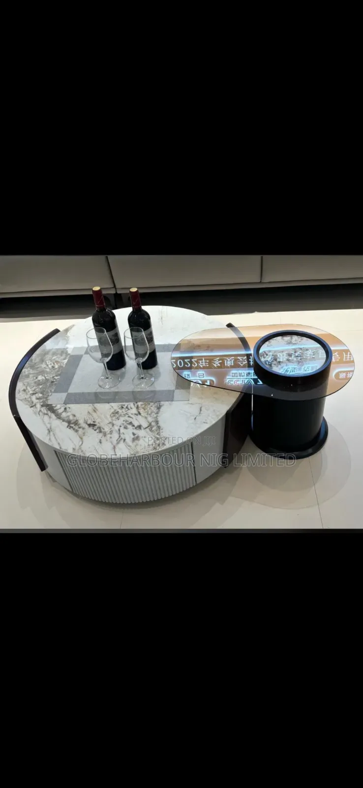 Luxury Mable Top Console Table