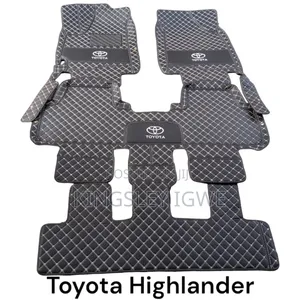 Leather Floor Mat for Toyota Highlander 2003_ 2019