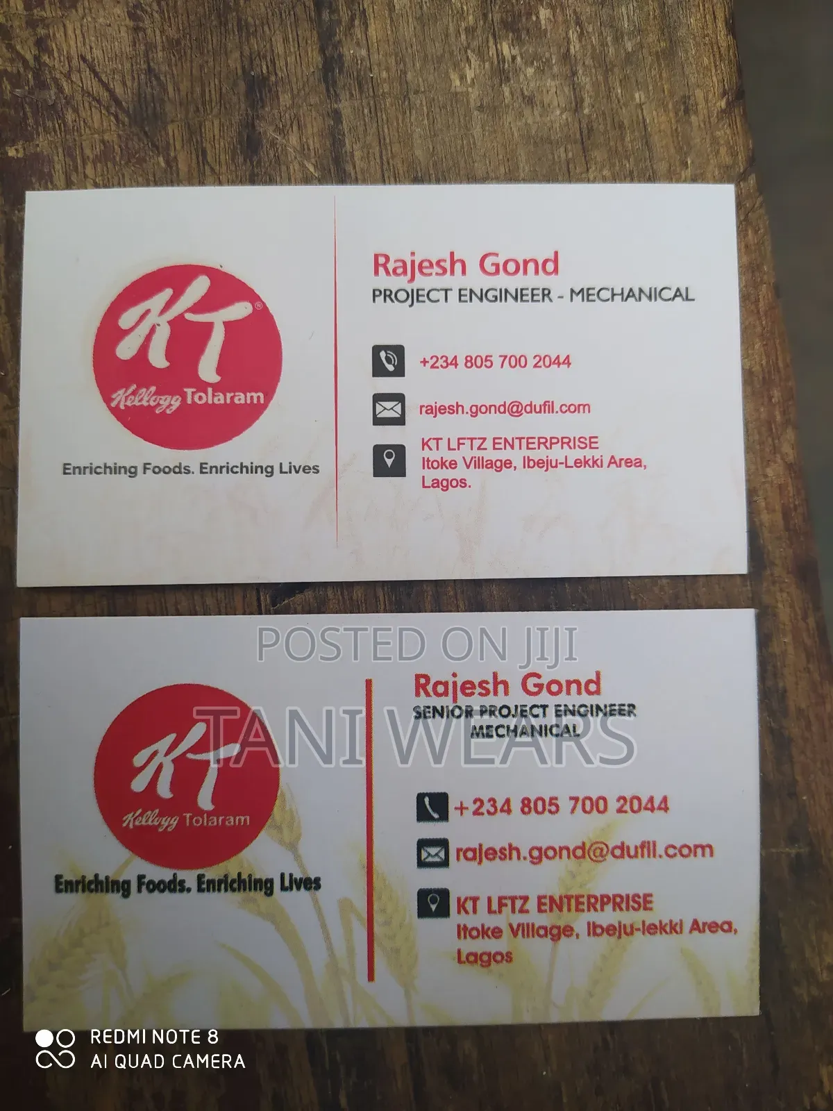 Complimentary Card