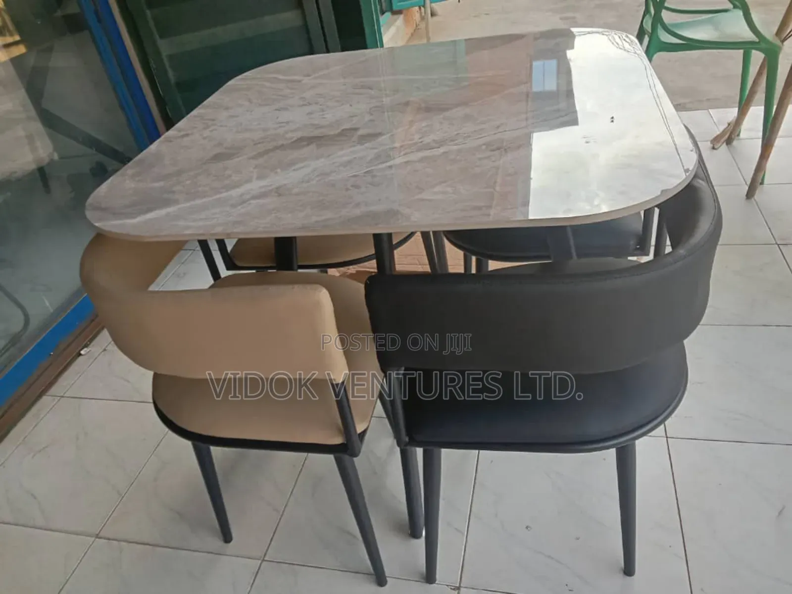 Import Marble 4 Seater Dining Room Table
