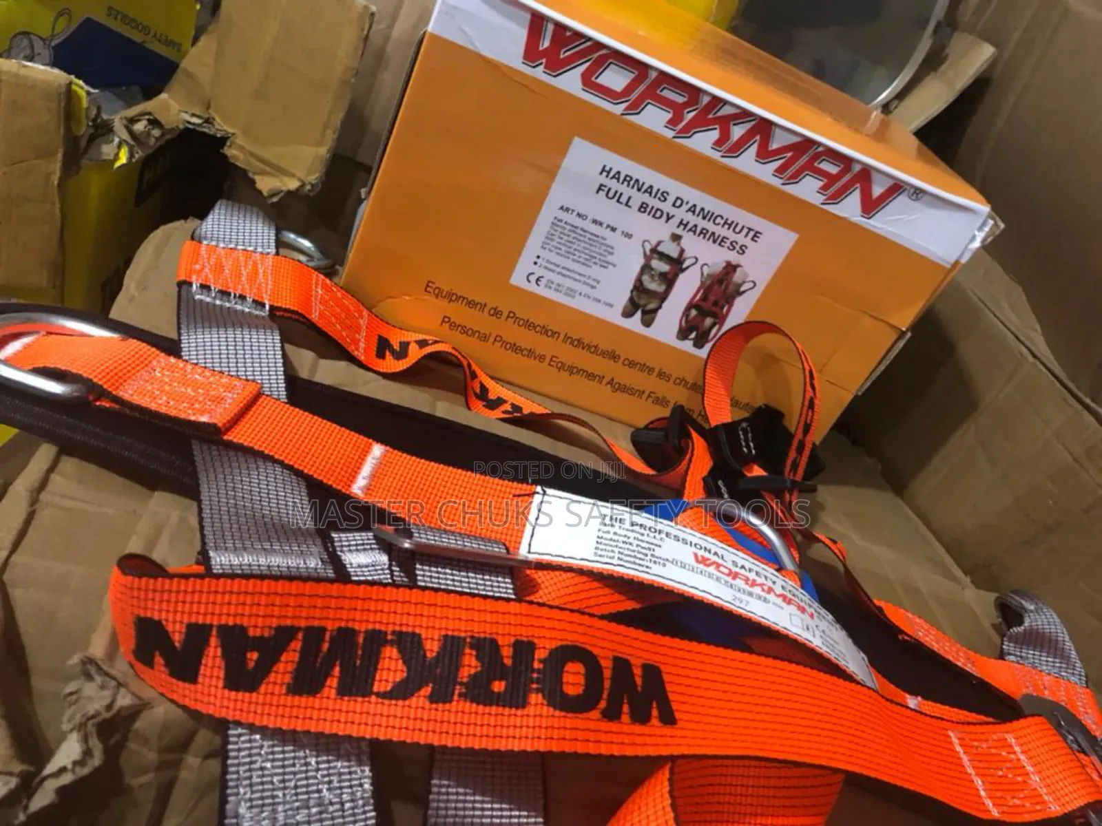 Workman Safety Belt With Double Hook