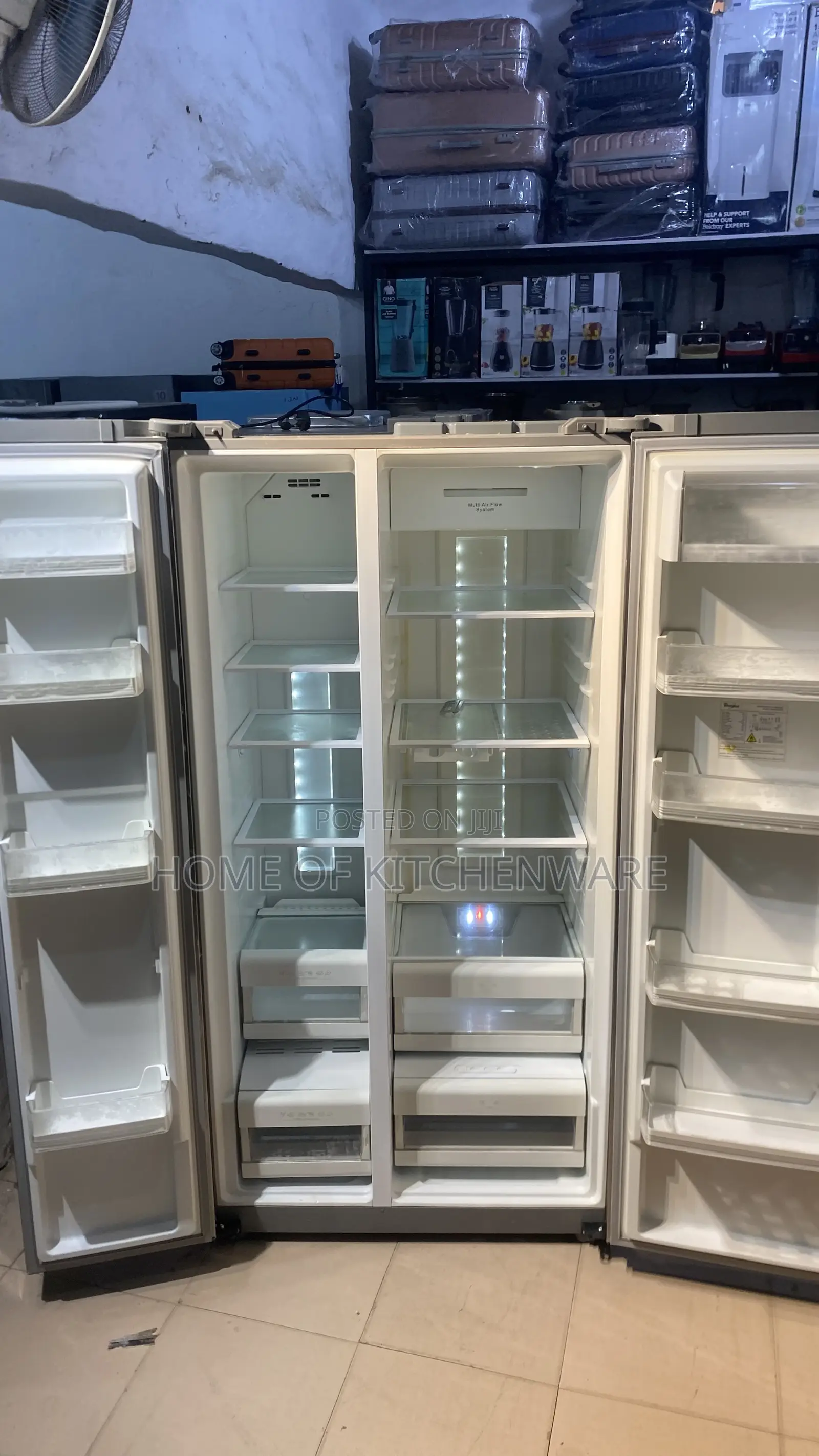 Side by Side Whirlpool Refrigerator