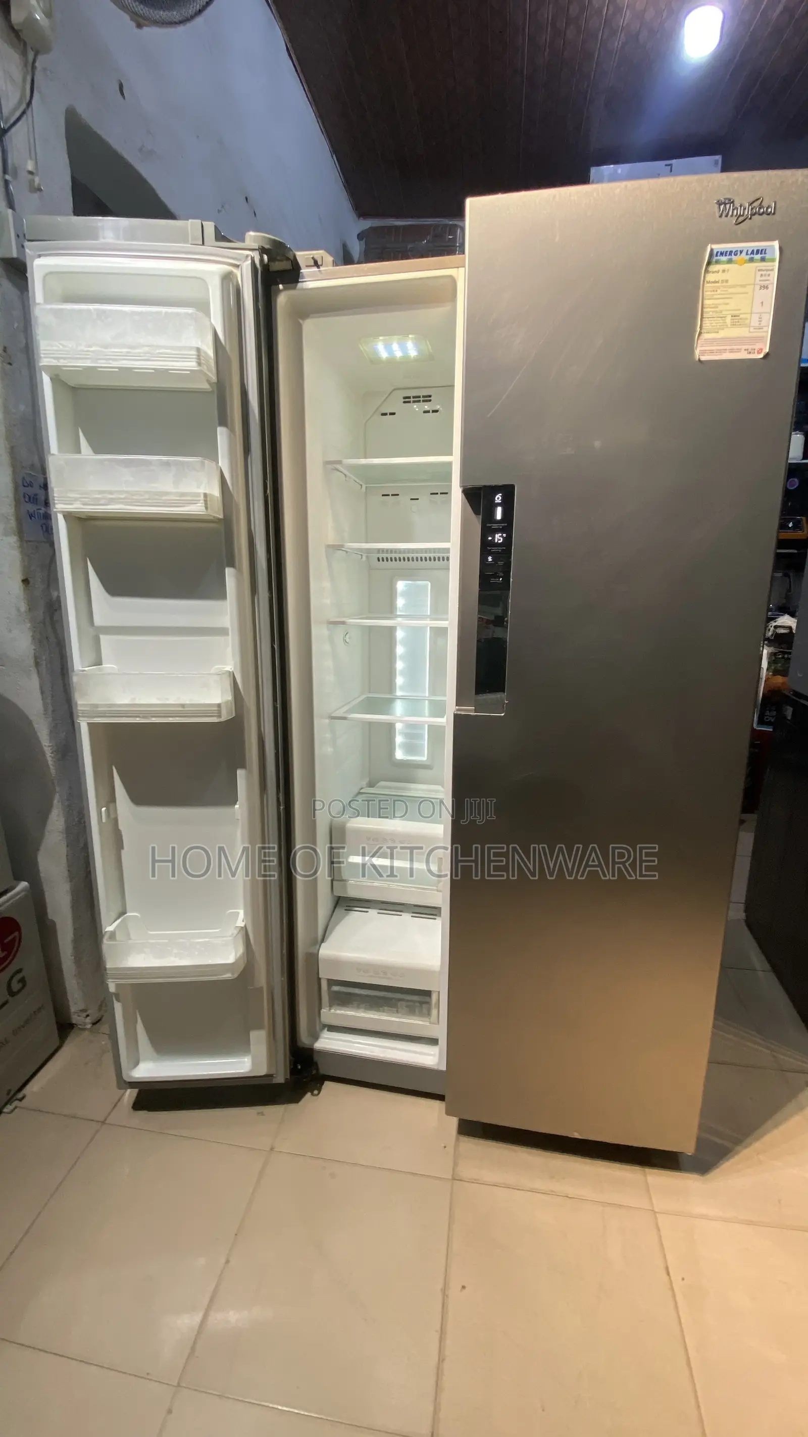 Side by Side Whirlpool Refrigerator