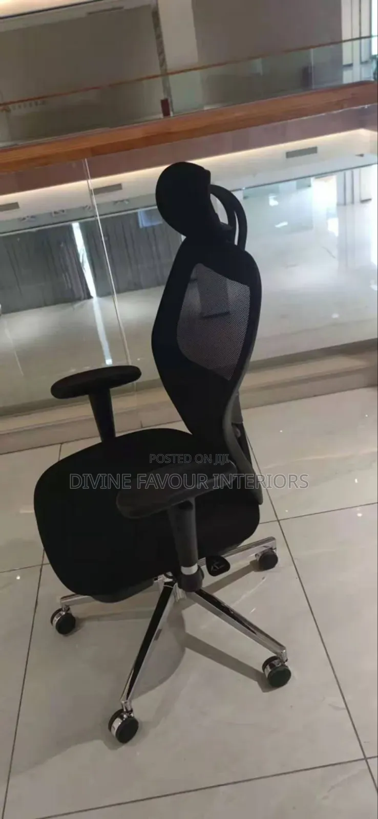 Authentic Fabric Director Chair With Headrest