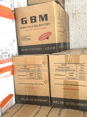 40ah 12v Gbm Gel Battery