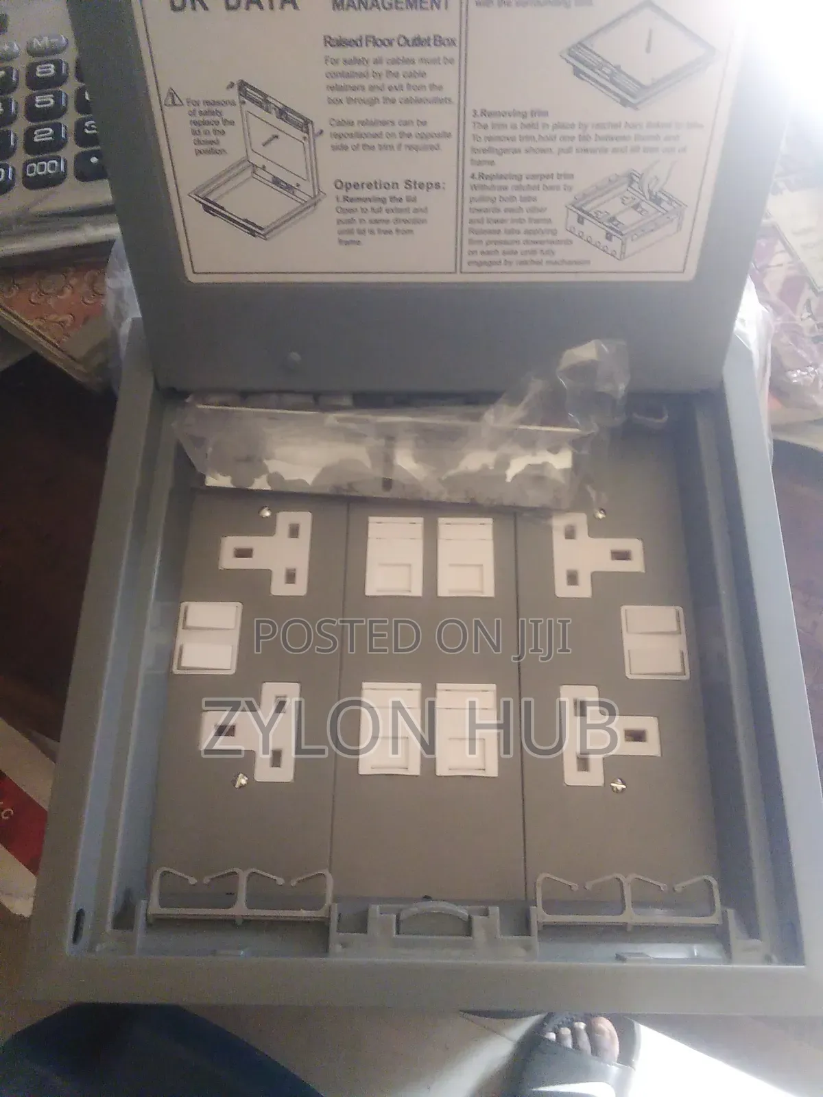 Floorbox With 4power 4 Data Multi Socket