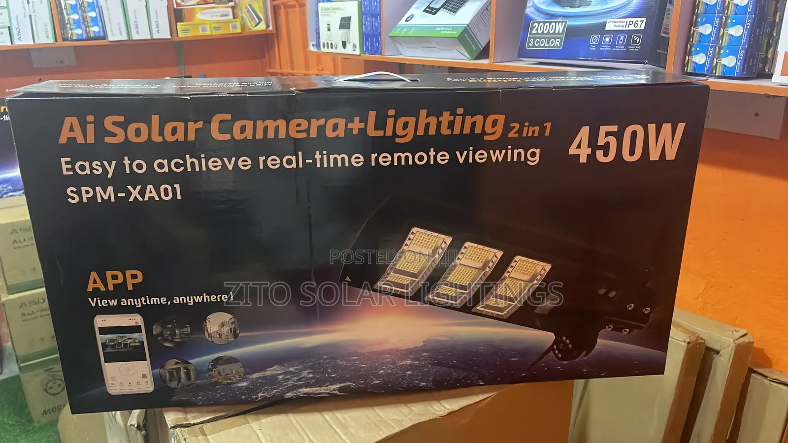 450w Solar Street Light Camera