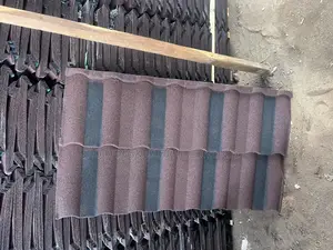 Red Mix Black Milano Roofing Sheet Tiles With Black Patch