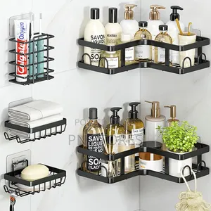 5pcs Kitchen/Bathroom Rack Corner Shelves