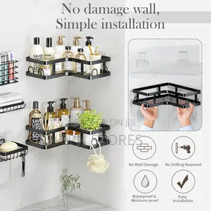 5pcs Kitchen/Bathroom Rack Corner Shelves