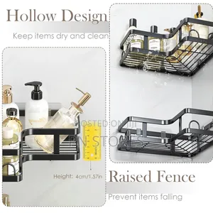 5pcs Kitchen/Bathroom Rack Corner Shelves