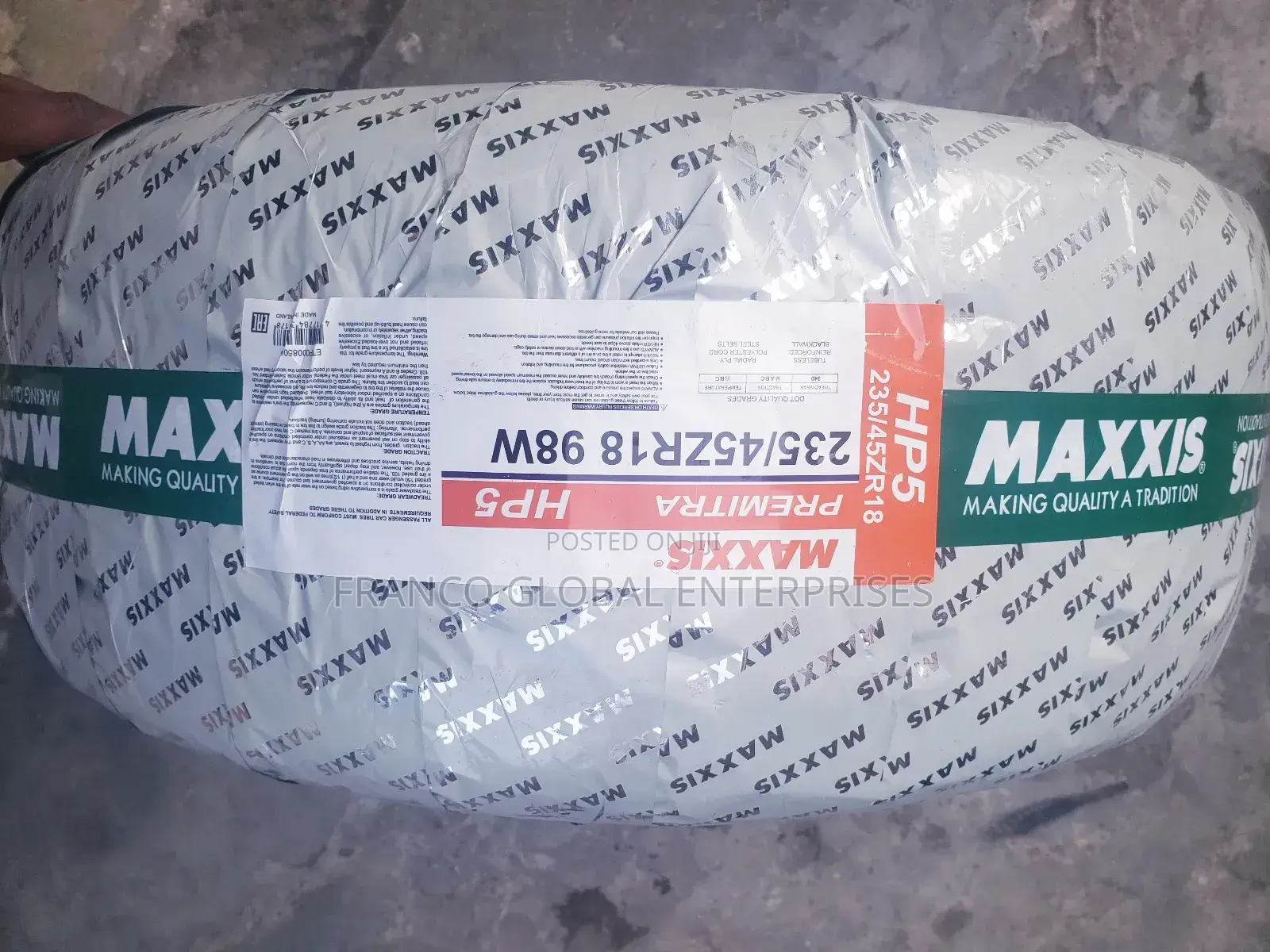 235/45r18 Maxxis Tyre