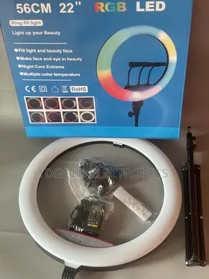 22 Inchs Ringlight With RGB Tripod Stand