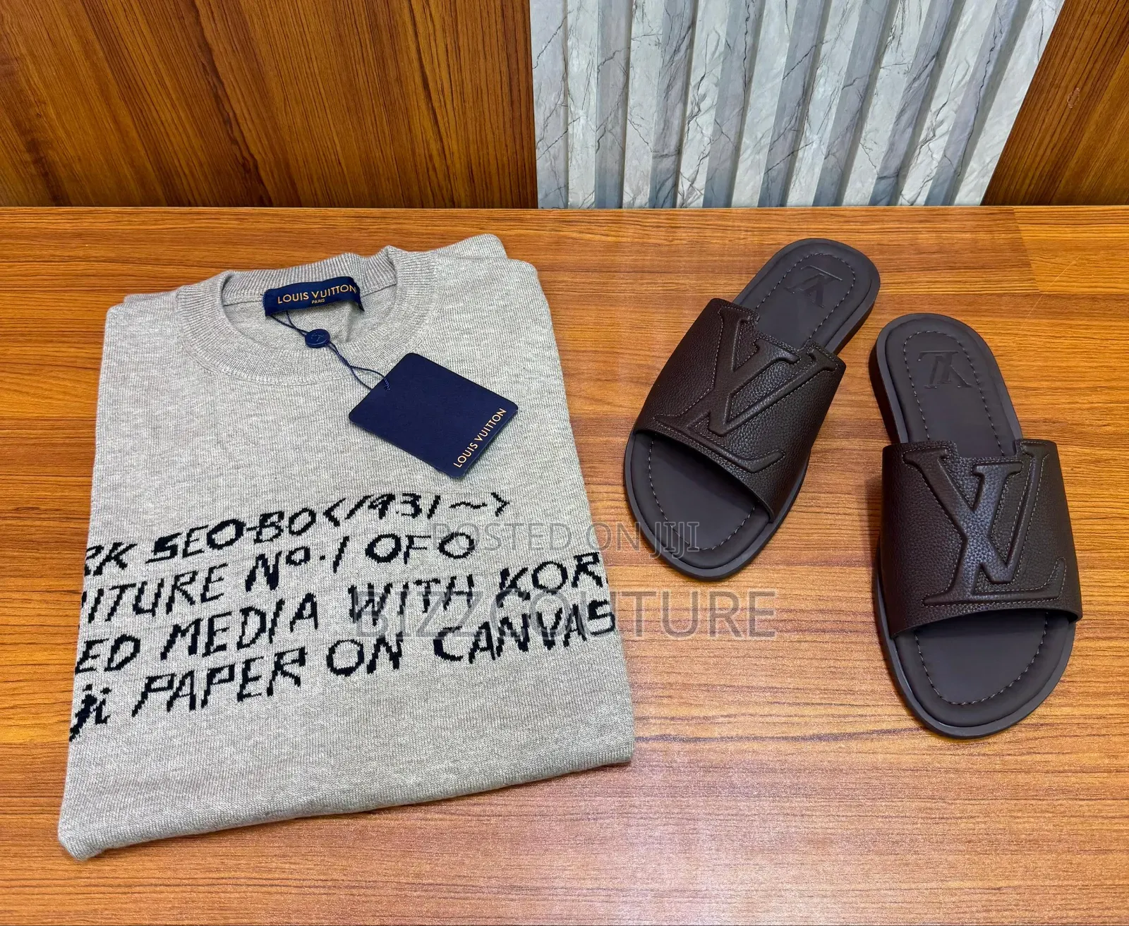 Original Hermes Leather Slippers Available In