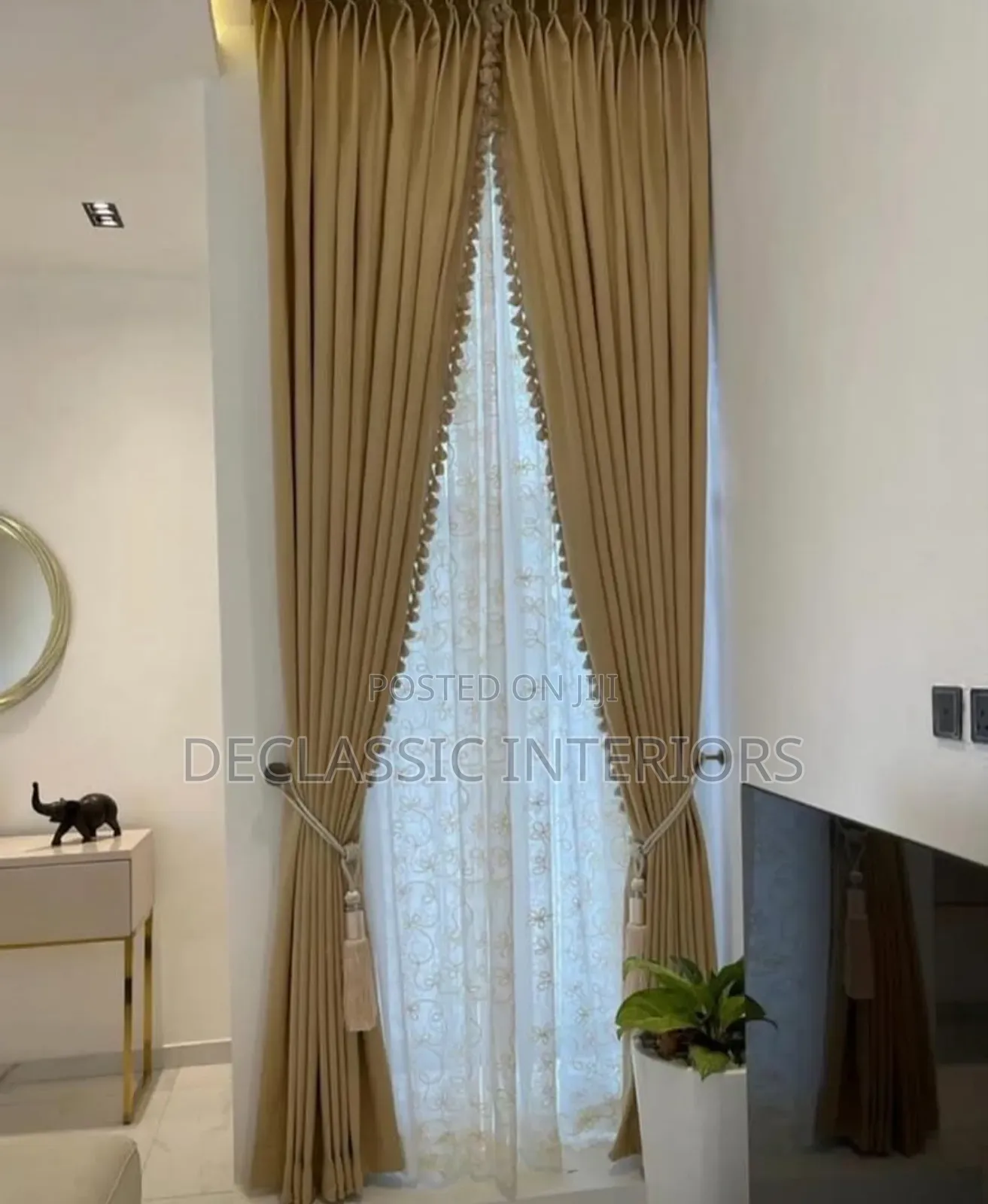 Curtain With Trimming