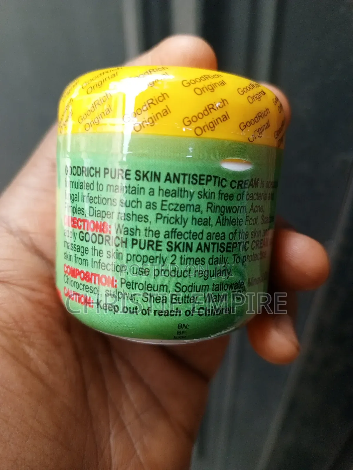 Goodrich Pure Skin Antiseptic Cream