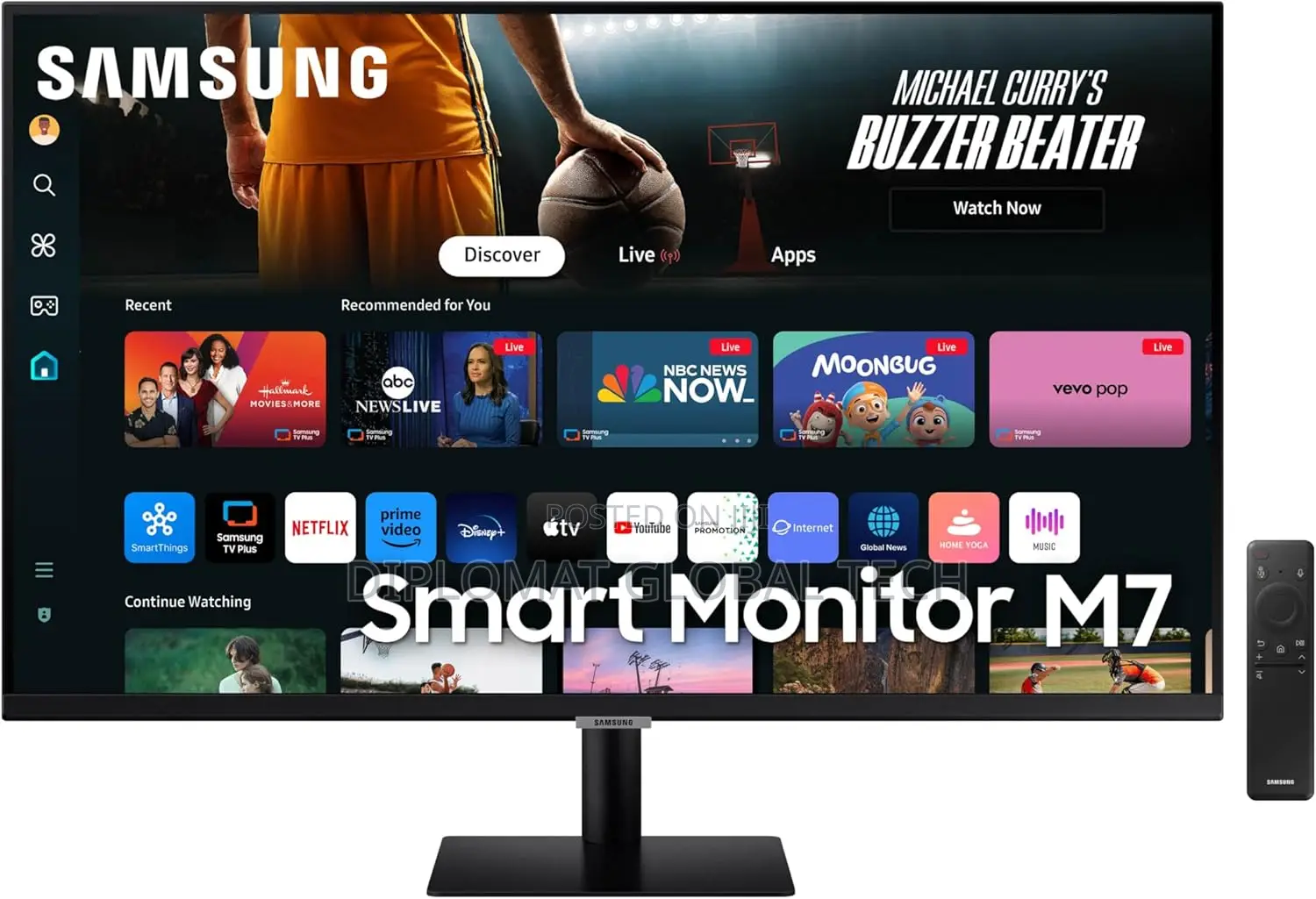 Samsung 32-Inch M7 (M70d) Uhd Smart Monitor Ls32dm702unxgo