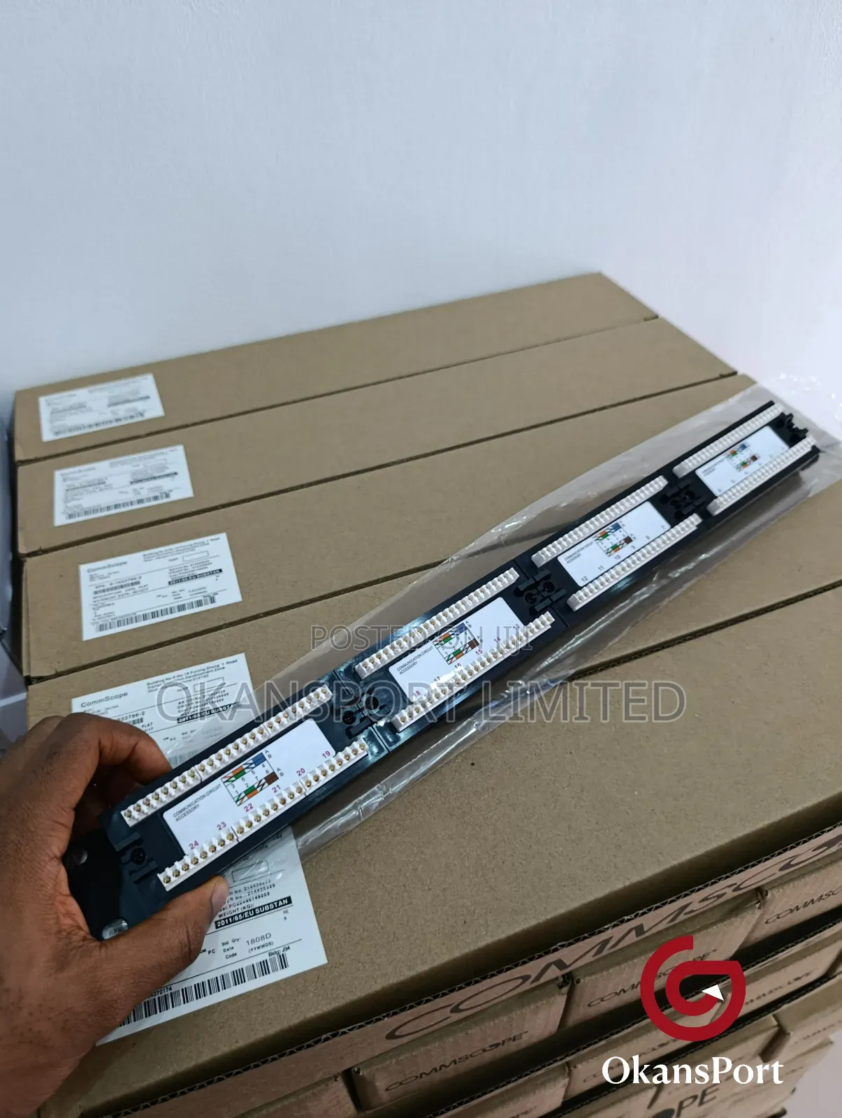 Commscope D-Link Cat6 Patch Panel 24 Port Rj45 Rack Mount Network Utp