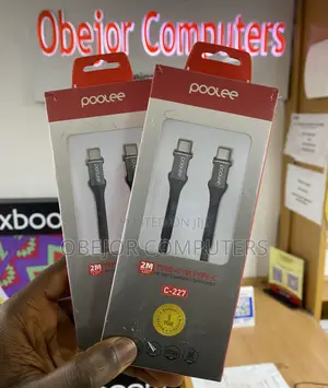 Poolee C227- Type-C to Type-C Nylon Braided Cable 2m Pd Fast Charging