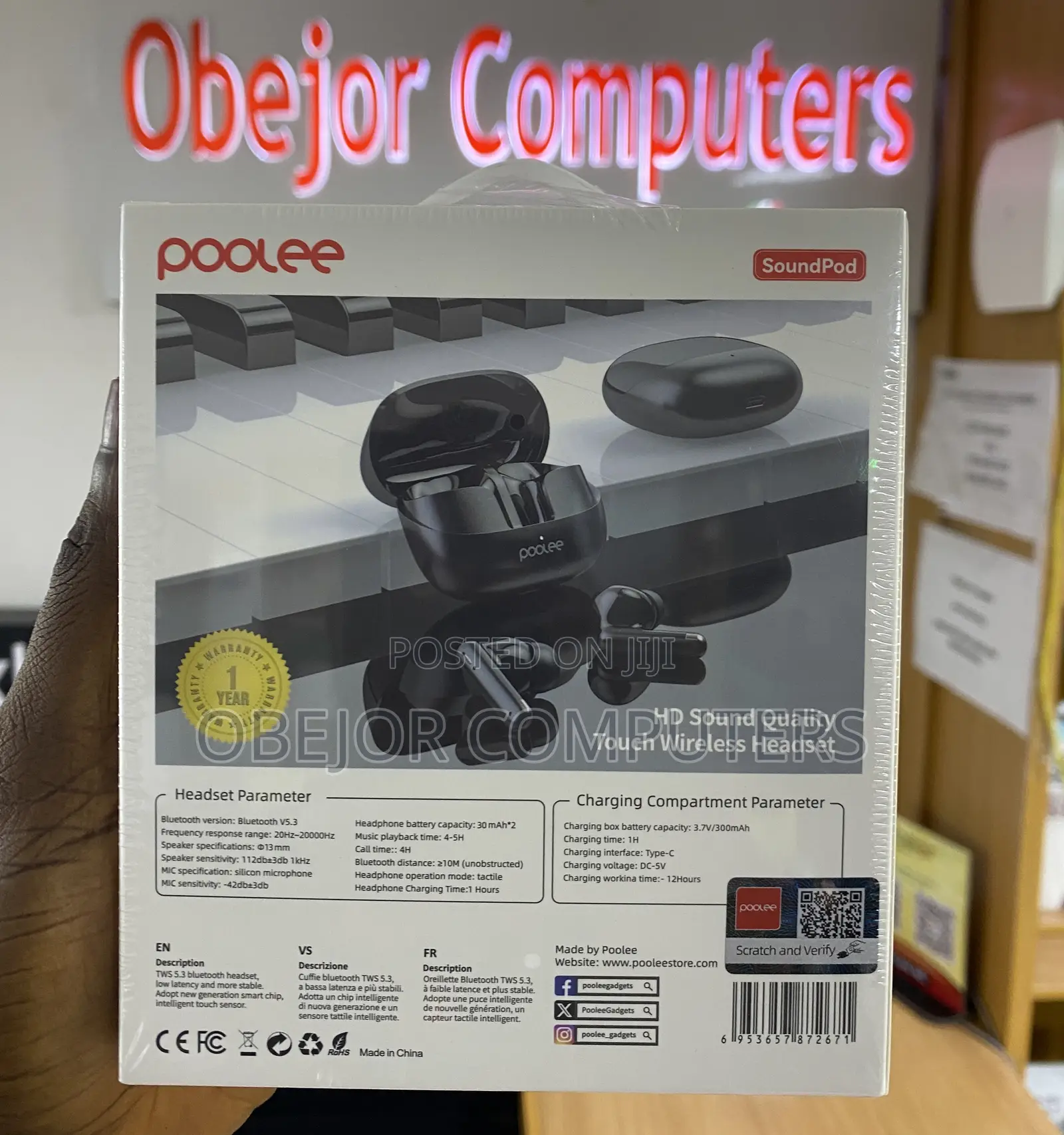 Poolee Soundpod Wireless Bluetooth Earphones