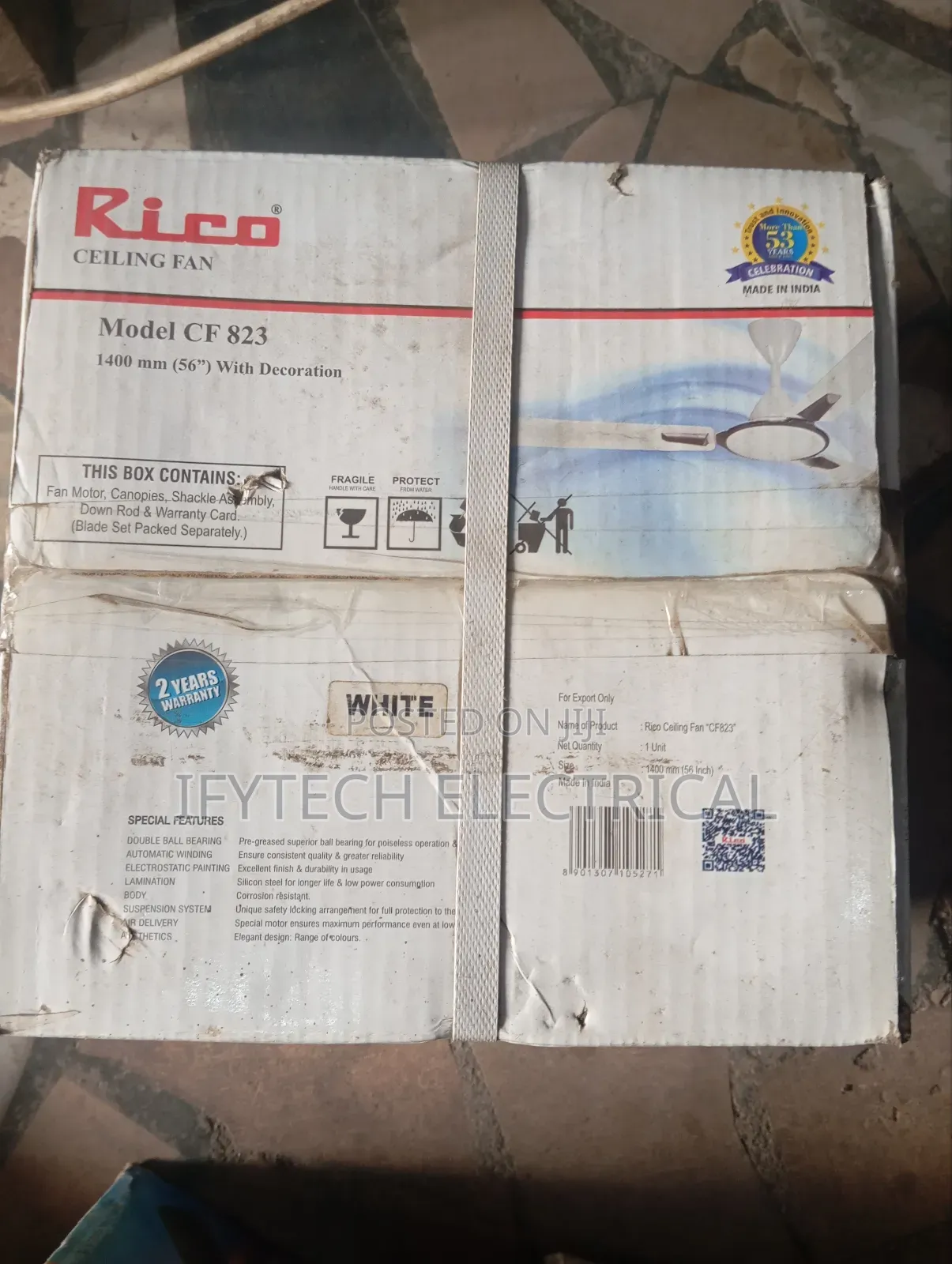 Rico Ceiling Fan (Model Cf823)