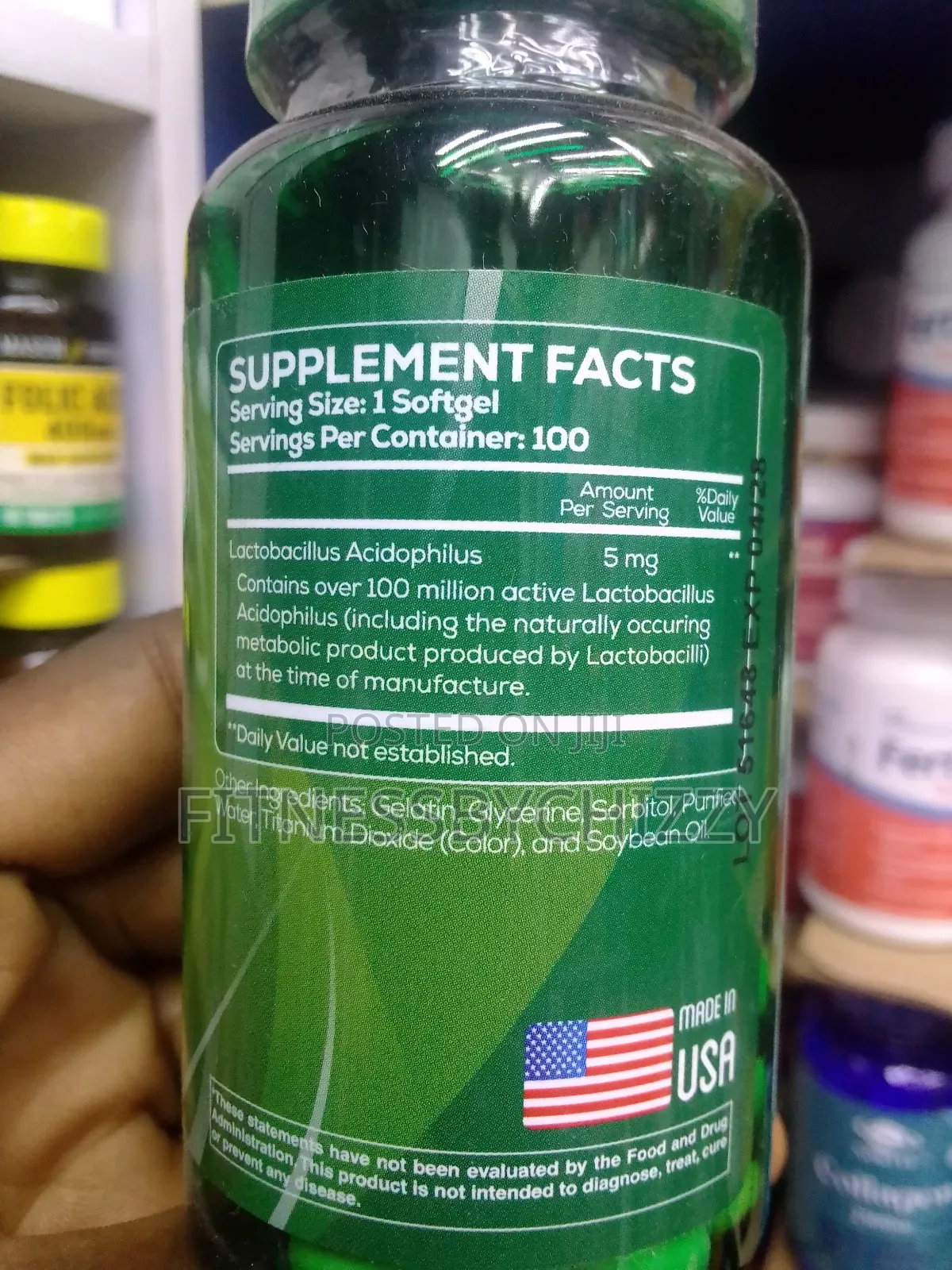 Probiotic Acidophilus X 100 Softgels