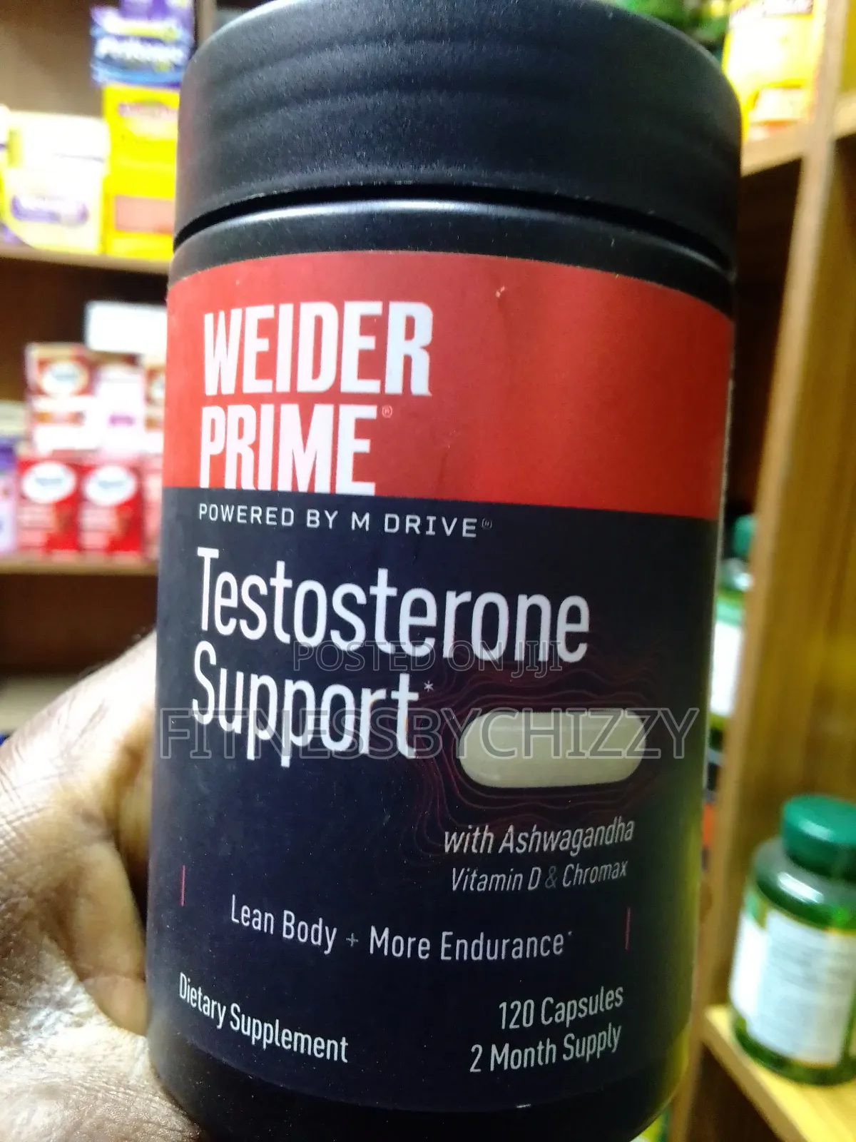 Weider Prime Testosterone Support X 120 Capsules